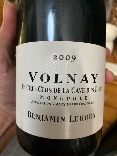2011 Benjamin Leroux Volnay 1er Cru Clos de la Cave des Ducs ...