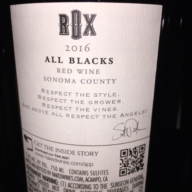 2016 Scott Peterson ROX All Blacks - CellarTracker