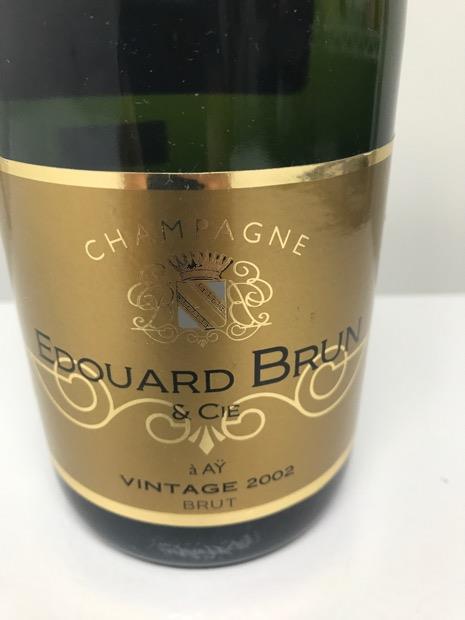 BRUN EDOUARD VINTAGE 2002 シャンパン容量750ML