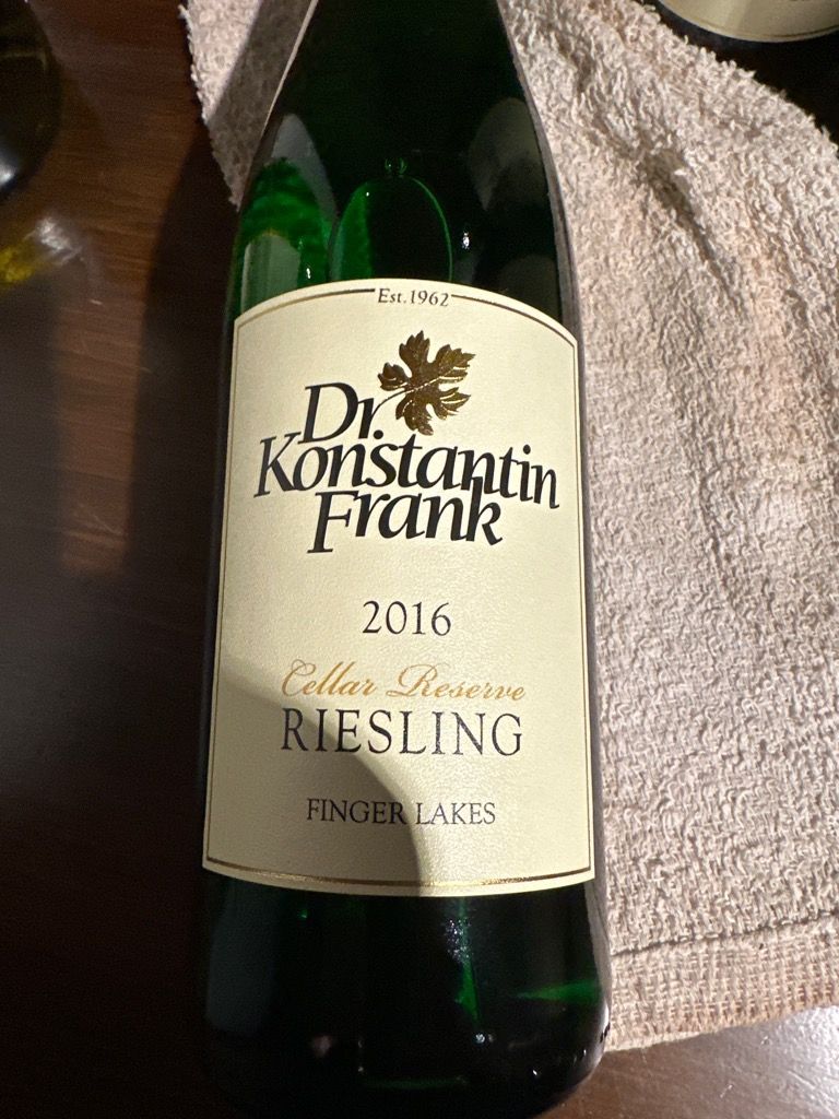 2016 Dr. Konstantin Frank Riesling Cellar Reserve, USA, New York ...