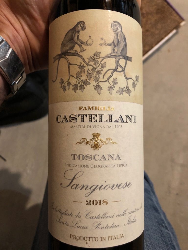 2018 Famiglia Castellani Sangiovese Toscana IGT, Italy, Tuscany ...