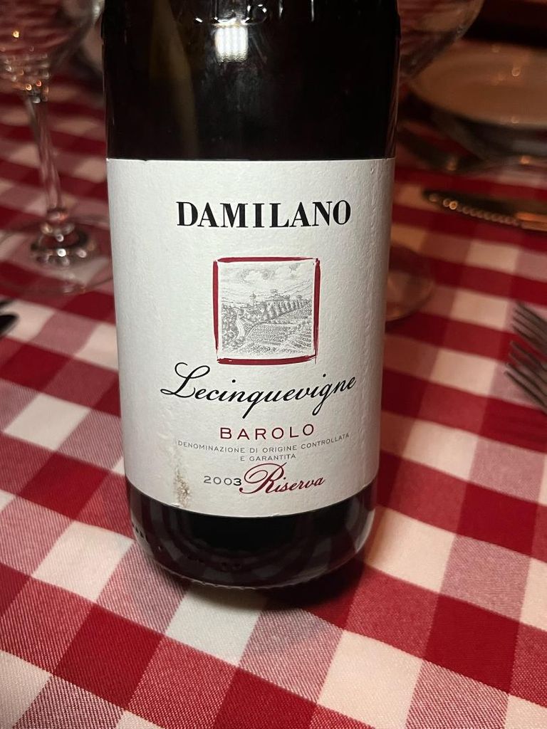 2003 Damilano Barolo Lecinquevigne Riserva, Italy, Piedmont, Langhe ...