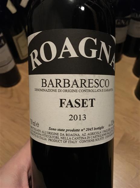 2016 Roagna Barbaresco Faset - CellarTracker