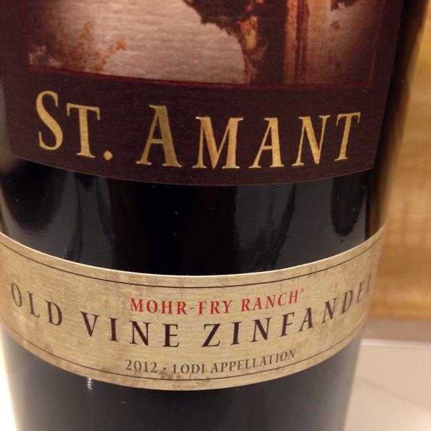2012 St. Amant Winery Zinfandel Old Vines MohrFry Ranch Vineyard, USA, California, Central
