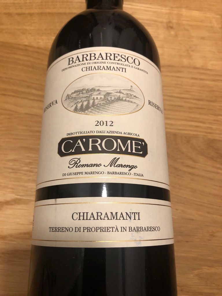 2012 Ca' Rome' di Romano Marengo Barbaresco Chiaramanti, Italy