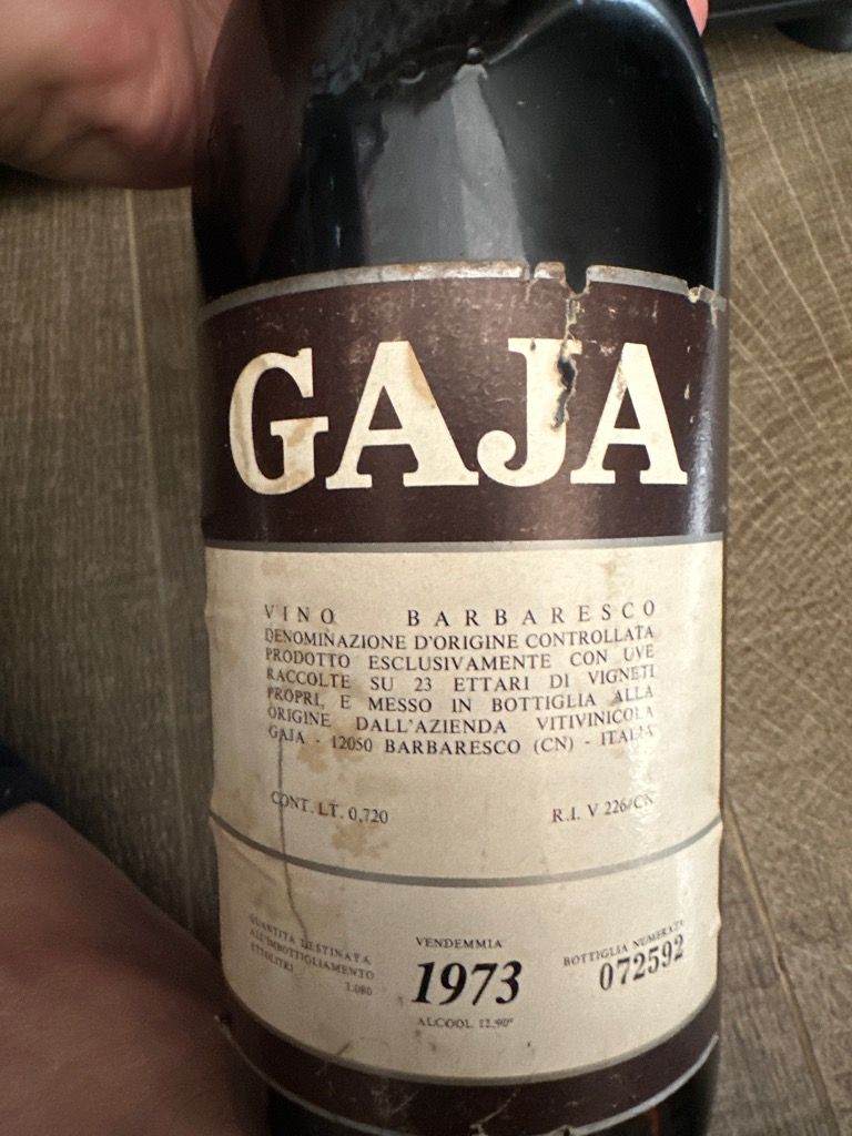 1973 Gaja Barbaresco - CellarTracker