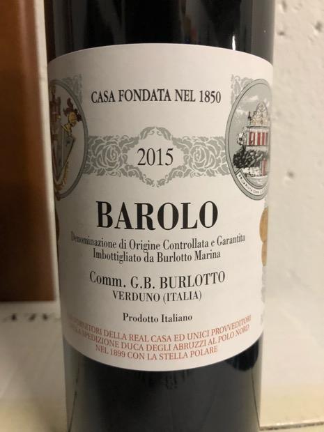 2015 Comm. G.B. Burlotto Barolo, Italy, Piedmont, Langhe, Barolo ...