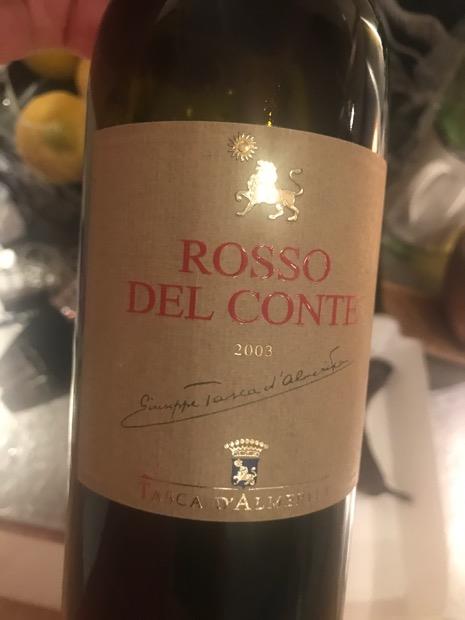 2003 Tasca D'Almerita Regaleali Rosso del Conte - CellarTracker
