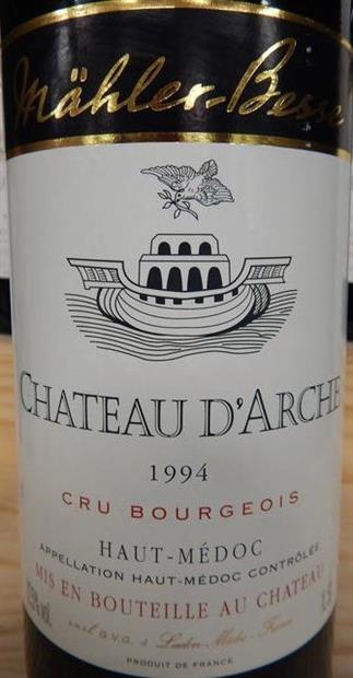 1994 Ch teau d Arche Haut M doc CellarTracker