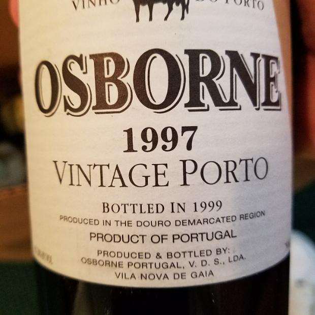 1997 Osborne Porto Vintage - CellarTracker