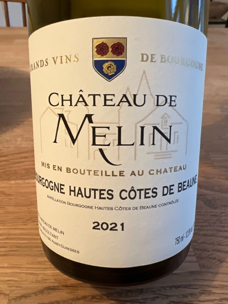 2021 Domaine Du Château De Melin Bourgogne Hautes-Côtes De Beaune Blanc ...