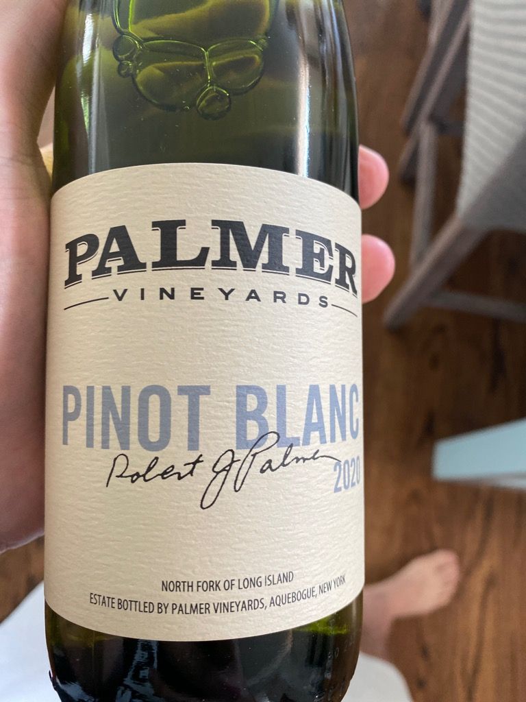 2020 Palmer Vineyards Pinot Blanc, USA, New York, Long Island, North ...