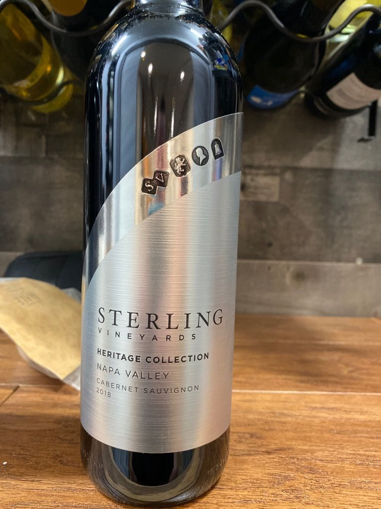 2018 Sterling Vineyards Cabernet Sauvignon Heritage Collection, USA ...