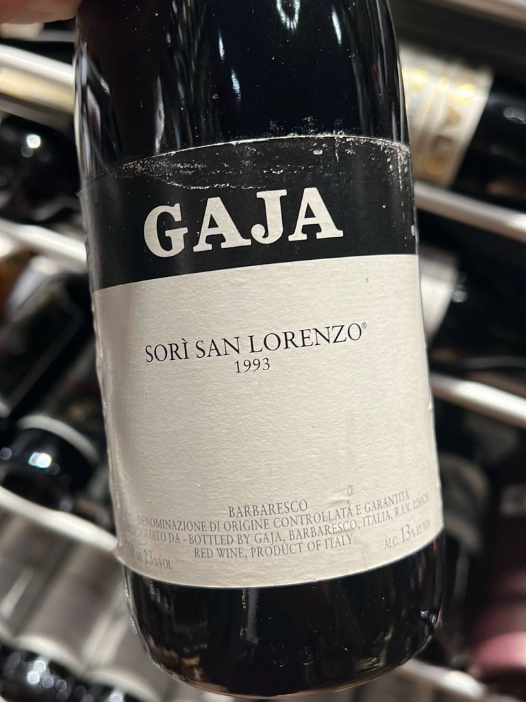 1993 Gaja Barbaresco Sorì San Lorenzo - CellarTracker