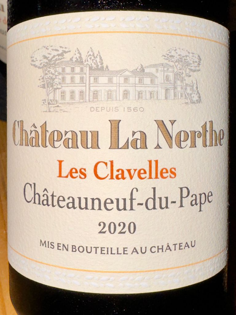 2019 Château La Nerthe Châteauneuf-du-Pape Les Clavelles, France, Rhône ...