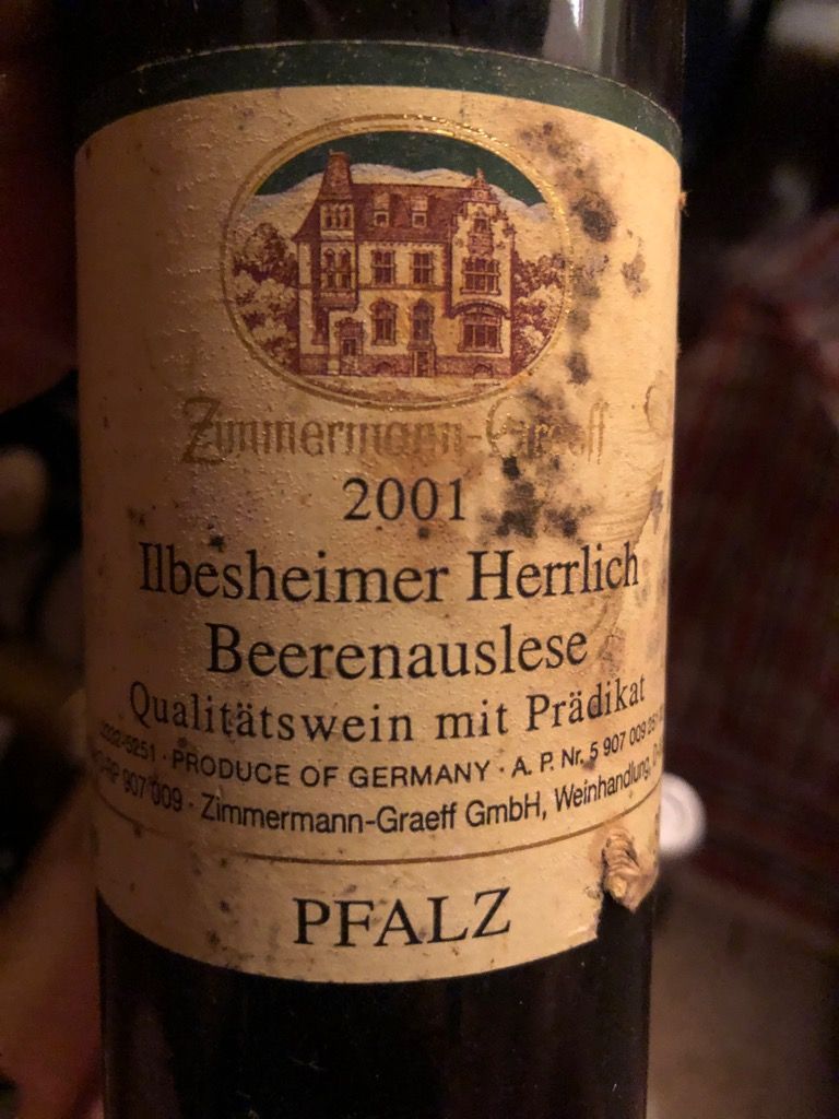 2001 ZimmermannGraeff & Müller Riesling Roman Graeff Beerenauslese