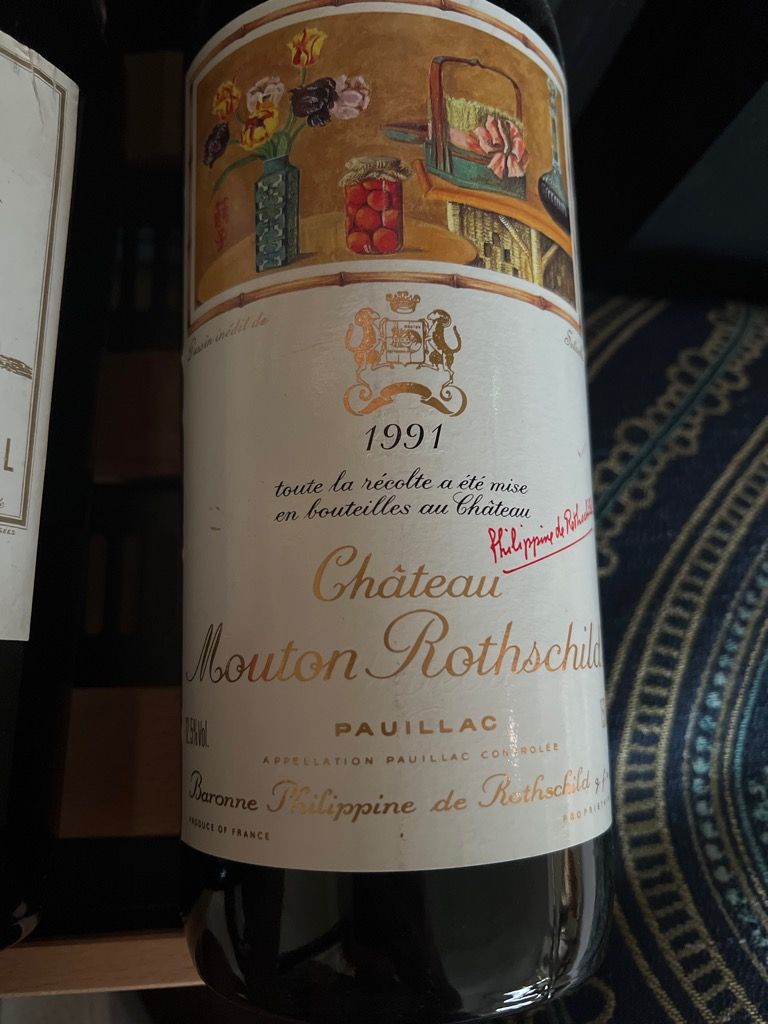 ワイン Chateau Mouton Rothschild 1991 シャトー・ムートン・ロスチャイルド - 1991