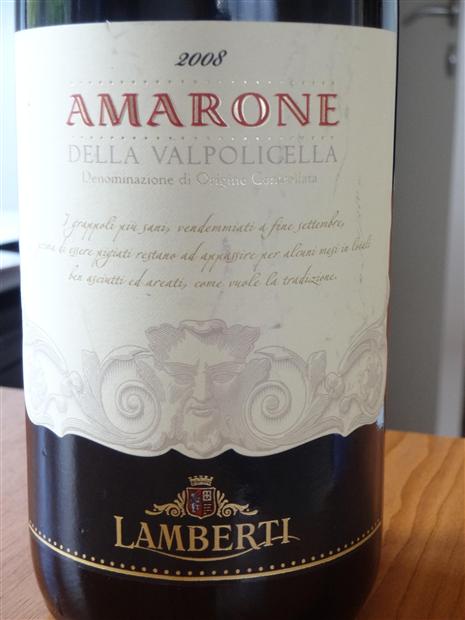 2008 Lamberti Amarone della Valpolicella - CellarTracker