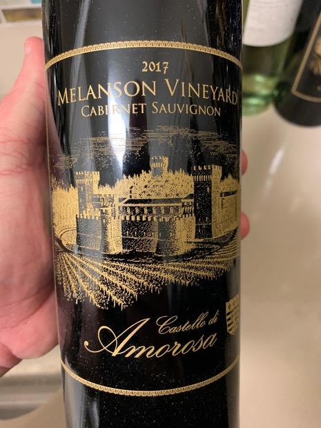 2017 Castello di Amorosa Cabernet Sauvignon Melanson Vineyard, USA ...