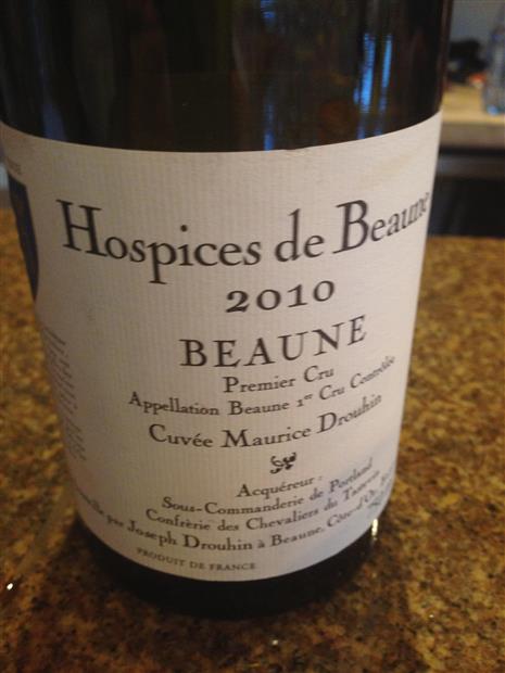 ワイン Hospices de Beaune 2010 BEAUNE 2010 Hospices de Beaune Beaune 1er Cru Cuvée Maurice Drouhin