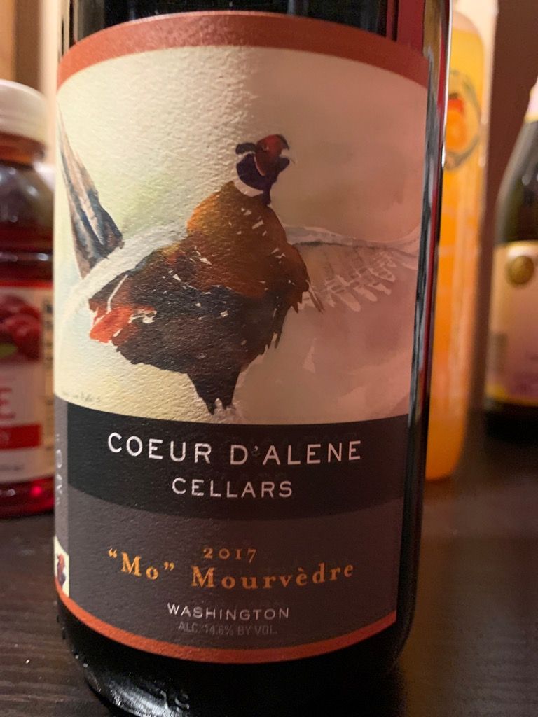 2017 Coeur d'Alene Cellars Mourvèdre Mo, USA, Washington CellarTracker