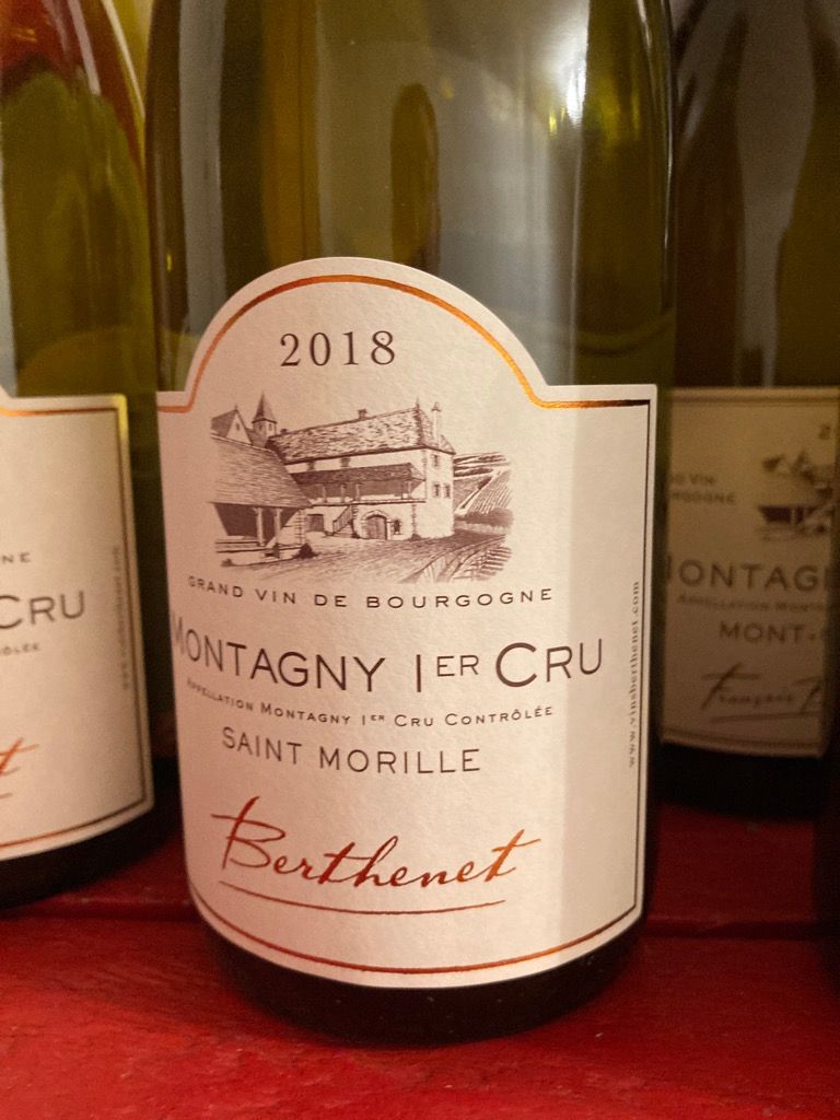 2020 François Berthenet Montagny 1er Cru Les Saint Morilles Blanc ...