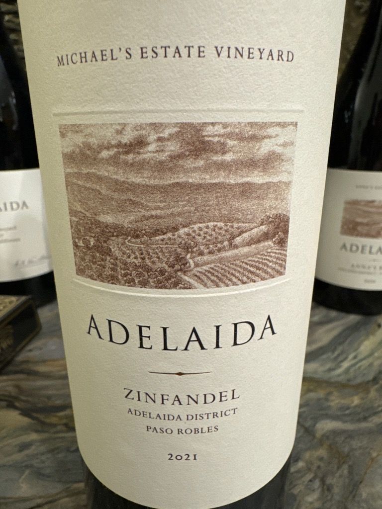 2021 Adelaida Zinfandel Michael's Estate Vineyard, USA, California