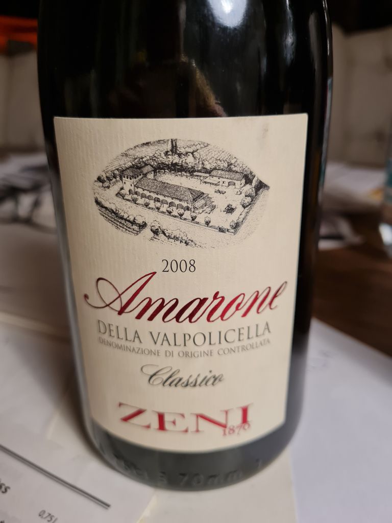 2008 Zeni Amarone della Valpolicella Classico, Italy, Veneto ...