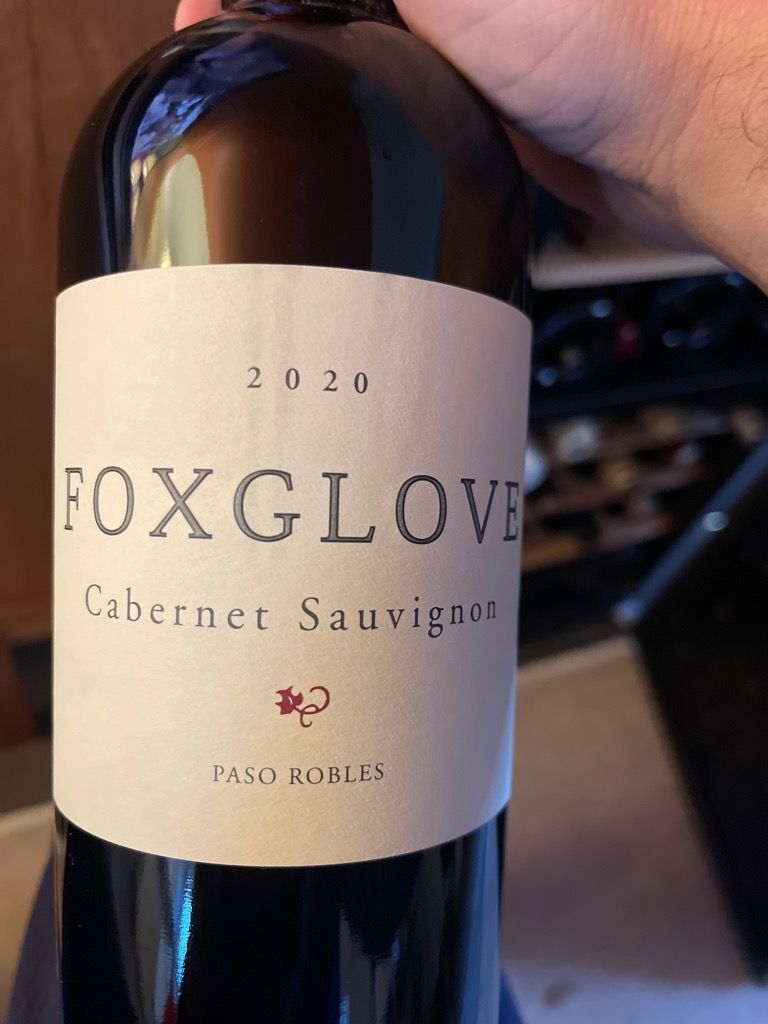 2021 Foxglove Cabernet Sauvignon, USA, California, Central Coast, Paso