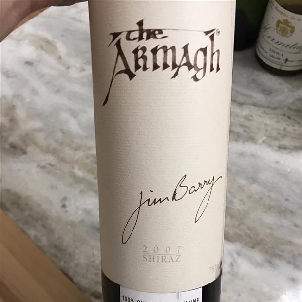 2007 Jim Barry Shiraz The Armagh, Australia, South Australia, Mount