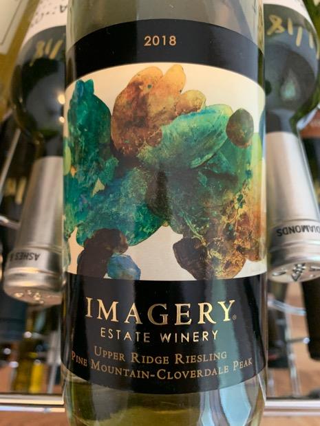 2018 Imagery Estate Winery Riesling Upper Ridge Riesling, USA ...