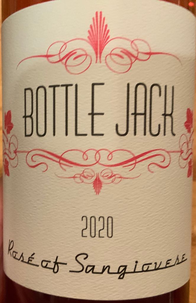2021 Bottle Jack Wines Rosé of Sangiovese, USA, California, Central Coast, Santa Clara Valley