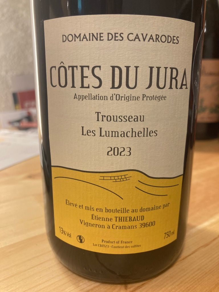 2018 Domaine des Cavarodes (Etienne Thiébaud) Trousseau Côtes du
