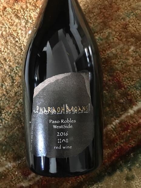 2017 Pharaohmoans Syrah Westside Usa California Central Coast