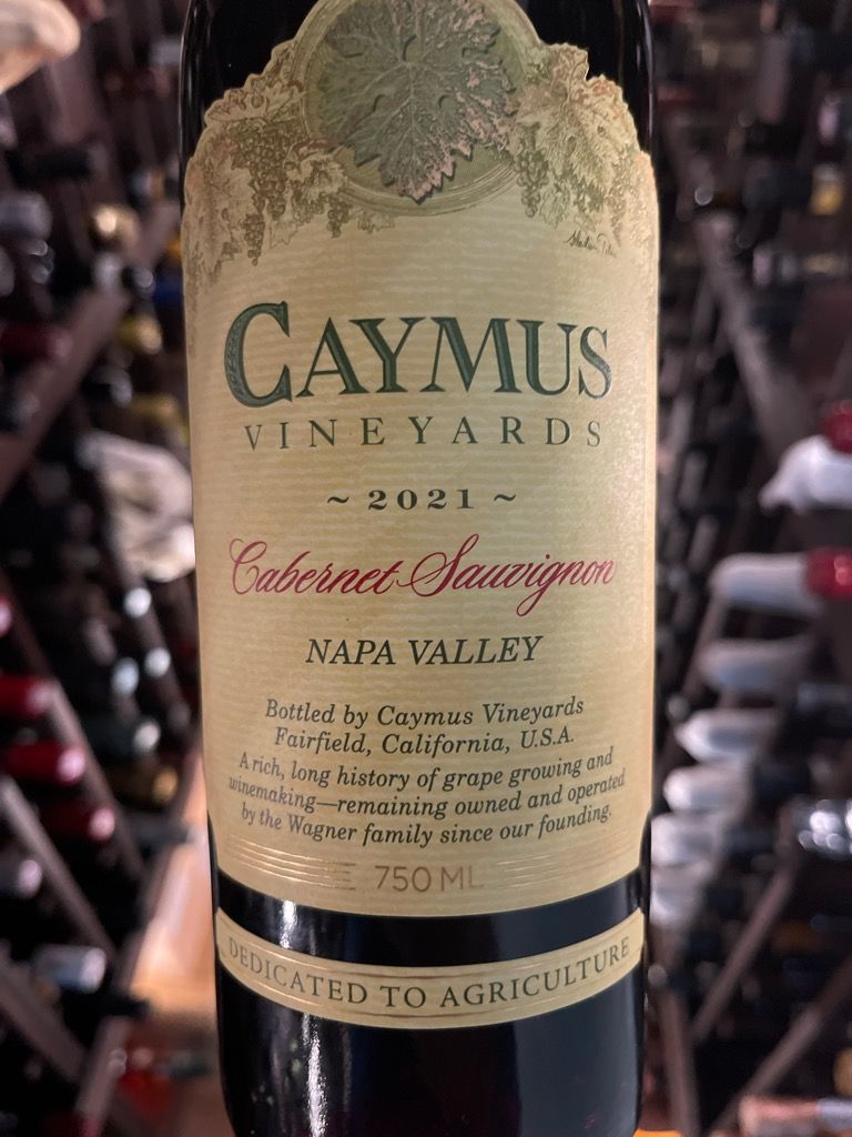 2021 Caymus Cabernet Sauvignon - CellarTracker