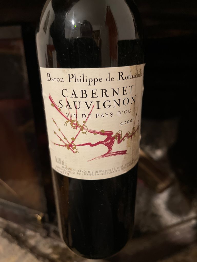 2000 Baron Philippe de Rothschild Cabernet Sauvignon Vin de Pays d