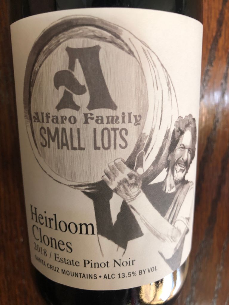 2018 Alfaro Family Pinot Noir Small Lots Heirloom Clones