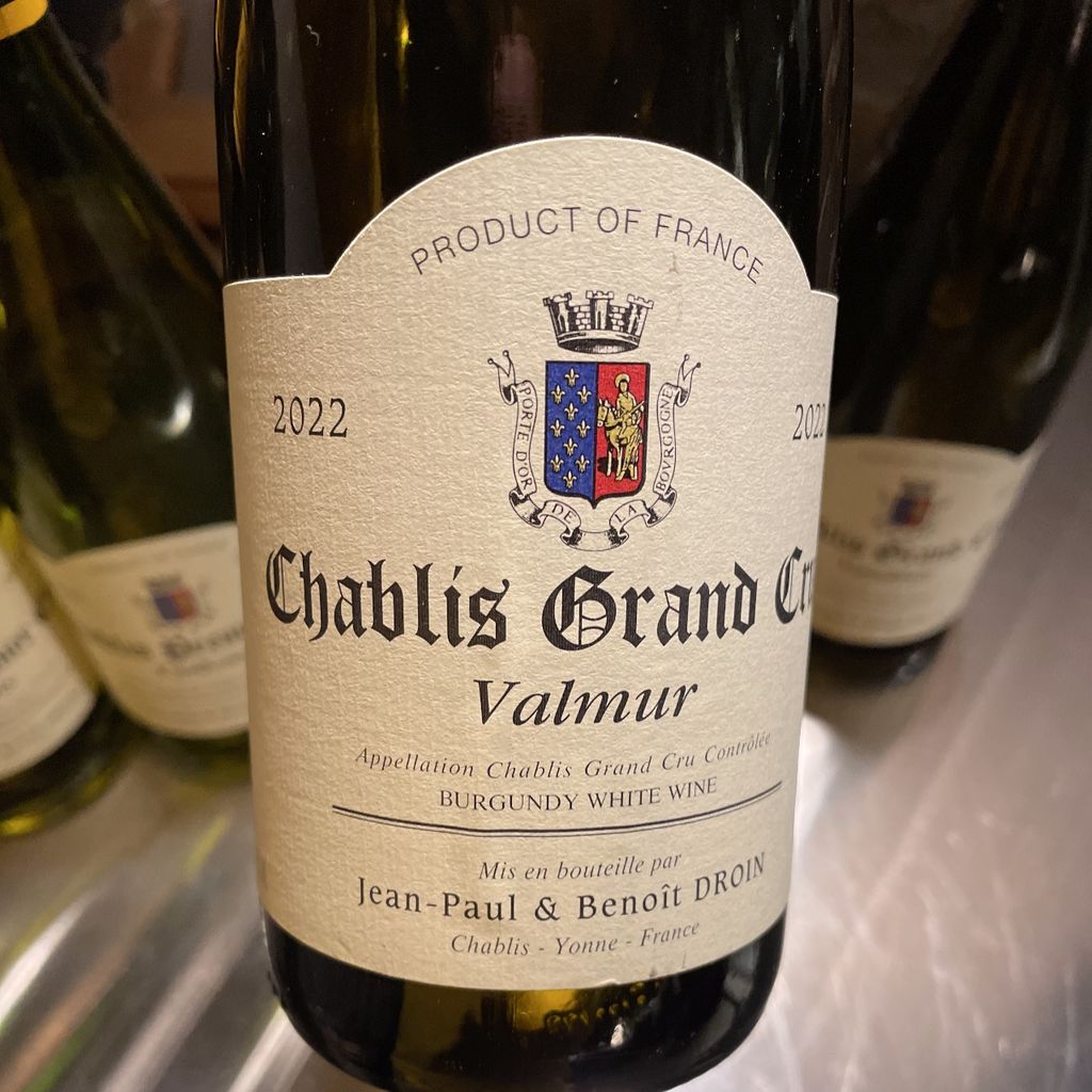 2022 Jean-Paul & Benoit Droin Chablis Grand Cru Valmur - CellarTracker