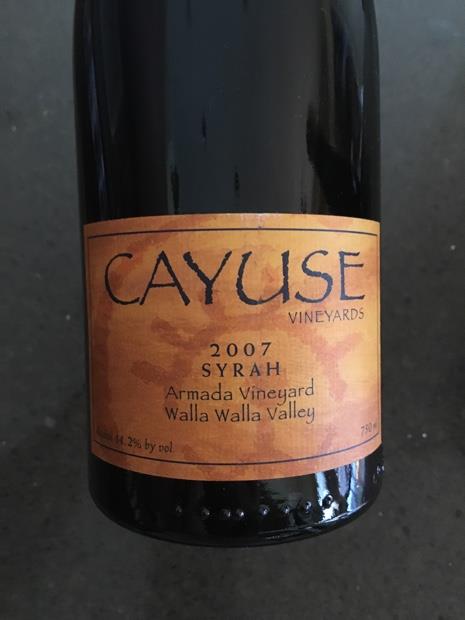 2007 Cayuse Syrah Armada Vineyard CellarTracker