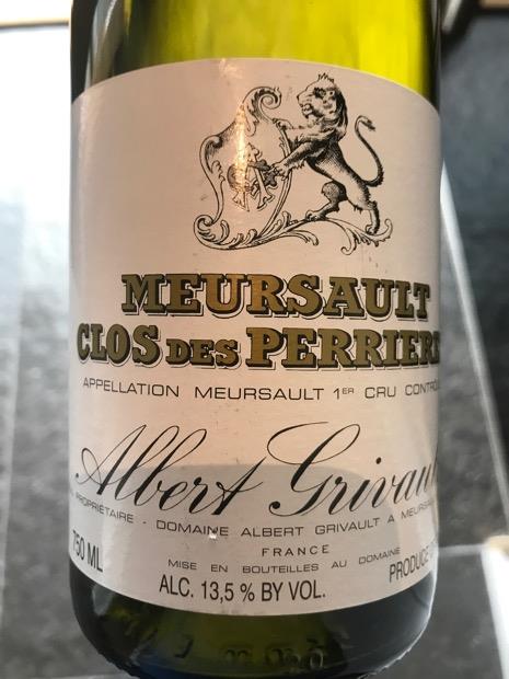 2017 Albert Grivault Meursault 1er Cru Clos des Perrières