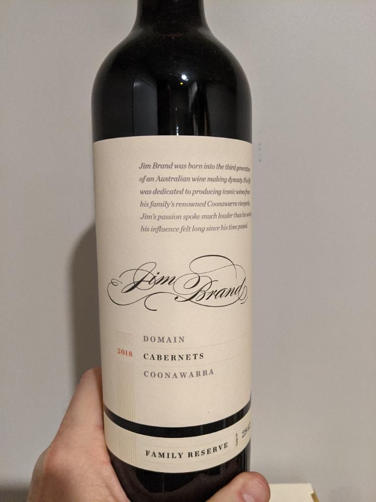 2018 Jim Brand Wines Domain Australia, South Australia