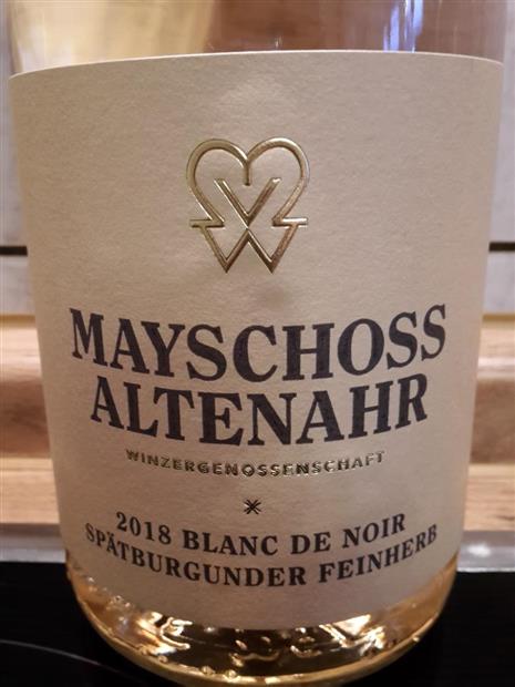 2021 Winzergenossenschaft Mayschoss Altenahr Sp tburgunder Blanc