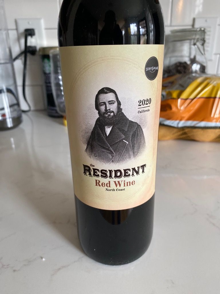 2020 Scout and Cellar The Resident Red Wine, USA, California, North