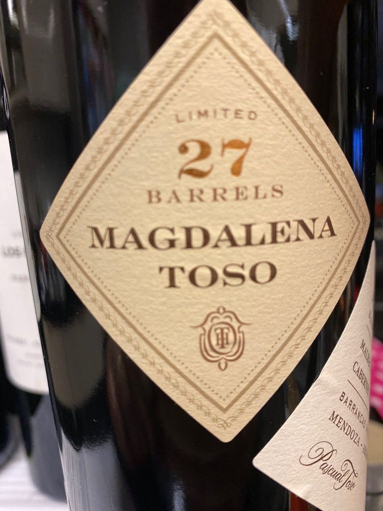 2015 Pascual Toso Magdalena Toso Malbec/Cabernet Sauvignon