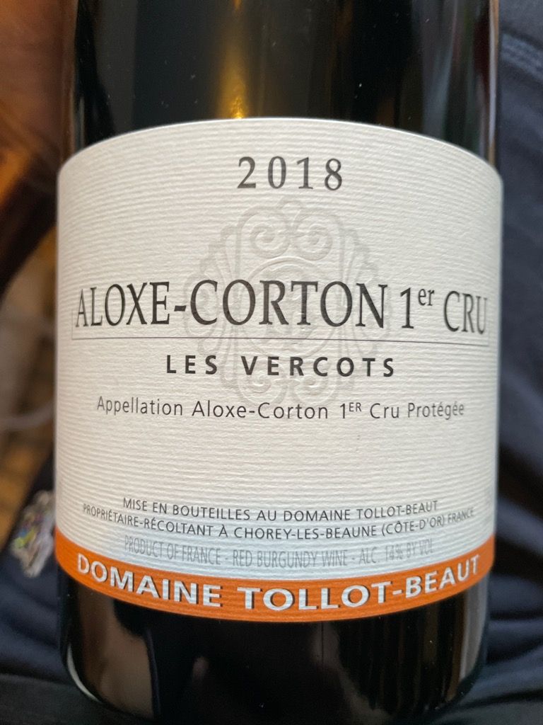 Domaine Tollot Beaut Aloxe Corton Er Cru Les Vercots France Burgundy C Te De Beaune