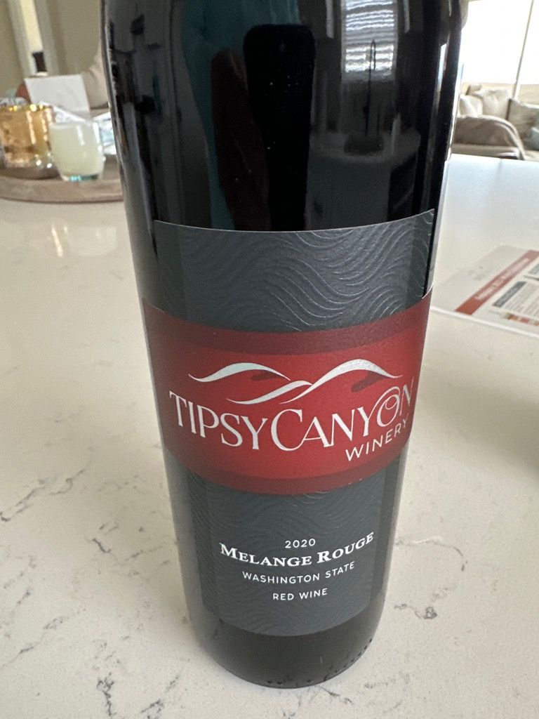 2020 Tipsy Canyon Winery Mélange Noir, USA, Washington CellarTracker