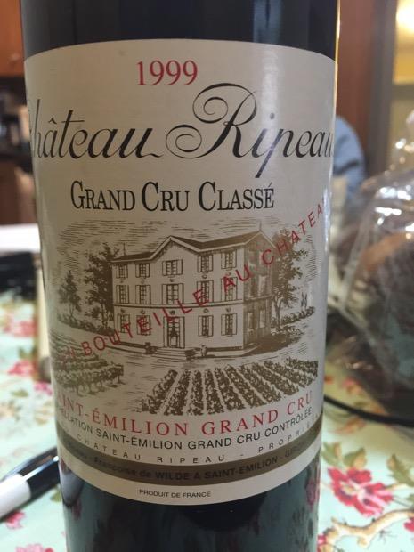 1999 Château Ripeau, France, Bordeaux, Libournais, St. Émilion Grand ...