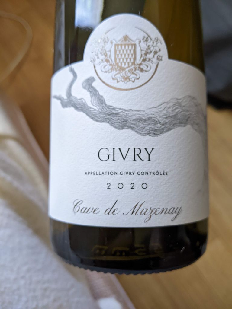 2020 Cave de Mazenay Givry, France, Burgundy, Côte Chalonnaise, Givry ...