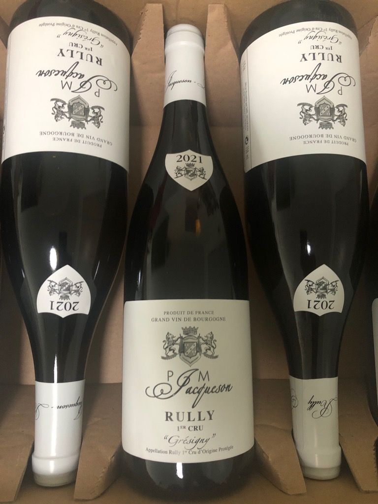 2021 Paul et Marie Jacqueson Rully 1er Cru Gresigny Blanc, France ...