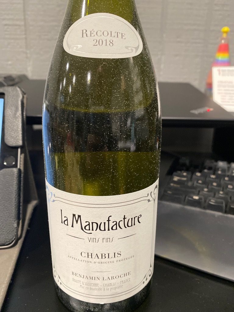 2019 Benjamin Laroche Petit Chablis La Manufacture, France, Burgundy